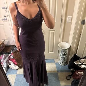 Purple Sequined Formal Dress